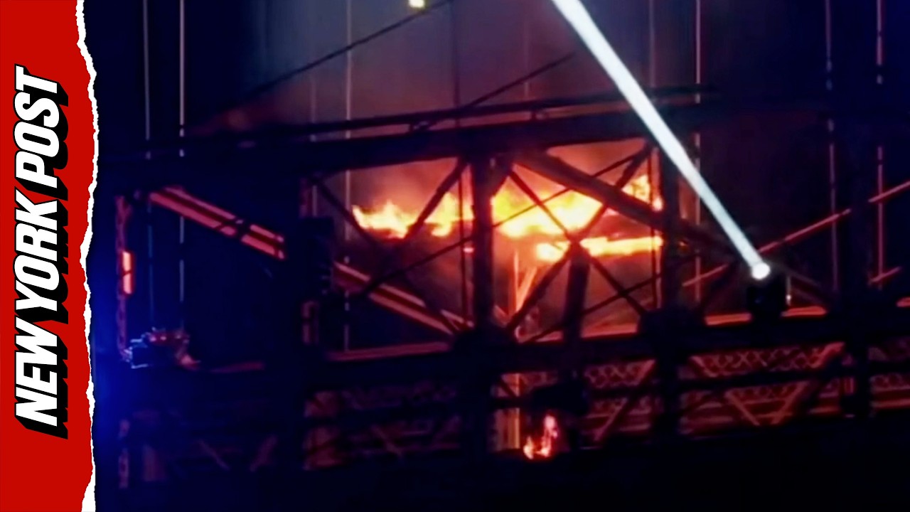 Brooklyn Bridge Ignites Amid Fourth of July Fireworks Celebration
