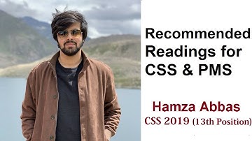 Recommended Readings for CSS and PMS | Hamza Abbas PAS | Hamza Riaz