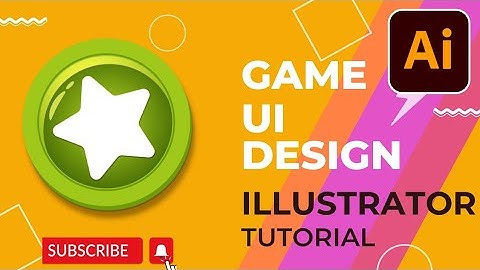 making games button | Gaming Ui design | illustrator tutorial
