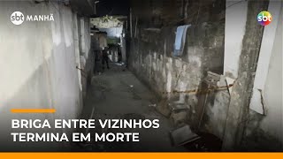 Video discussao-entre-vizinhos-termina-com-homem-esfaqueado-ao-defender-a-filha-sbt-manha