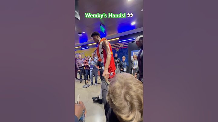So sad to hear about Victor Wembanyama. The moment we met him. His hands 👀 #wemby
