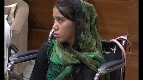 CM greets Disabled Persons.  (P-I)