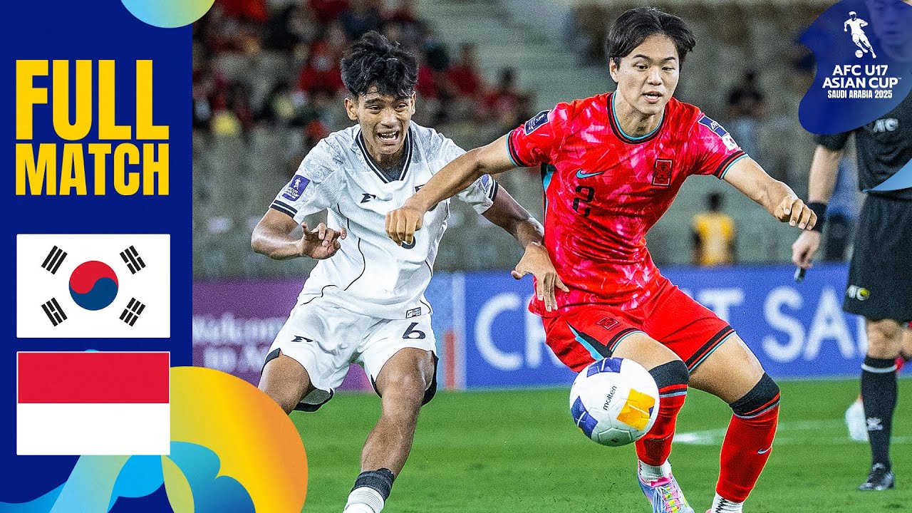 Korea Republic vs. Indonesia | Full Match | AFC U17 Asian Cup™ Saudi Arabia 2025