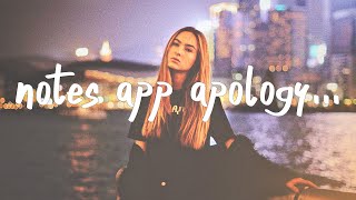 Cate Tomlinson - notes app apology (Lyrics)