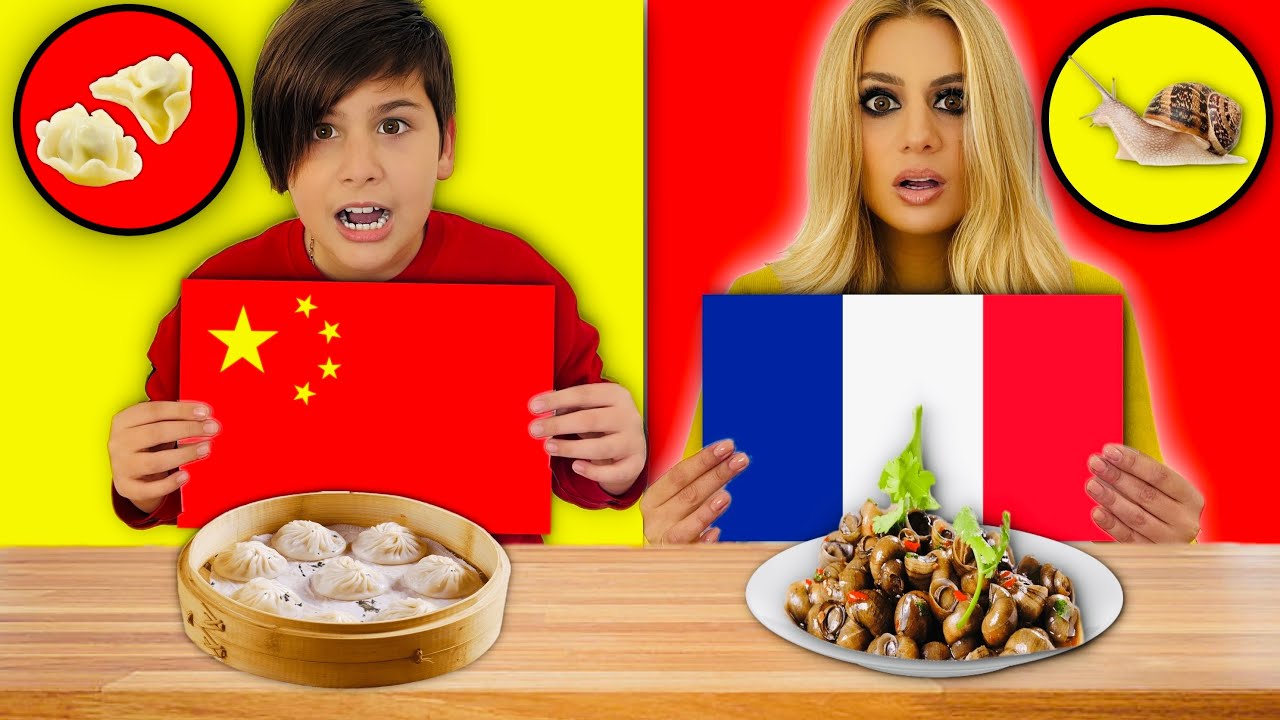 ΔΟΚΙΜΑΖΟΥΜΕ ΦΑΓΗΤΑ ΑΠΟ ΟΛΟ ΤΟ ΚΟΣΜΟ CHALLENGE KRISTINA EKOU