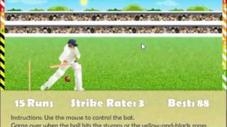 Flash Game Gamplays:Cricket Defend The Wicket screenshot 5