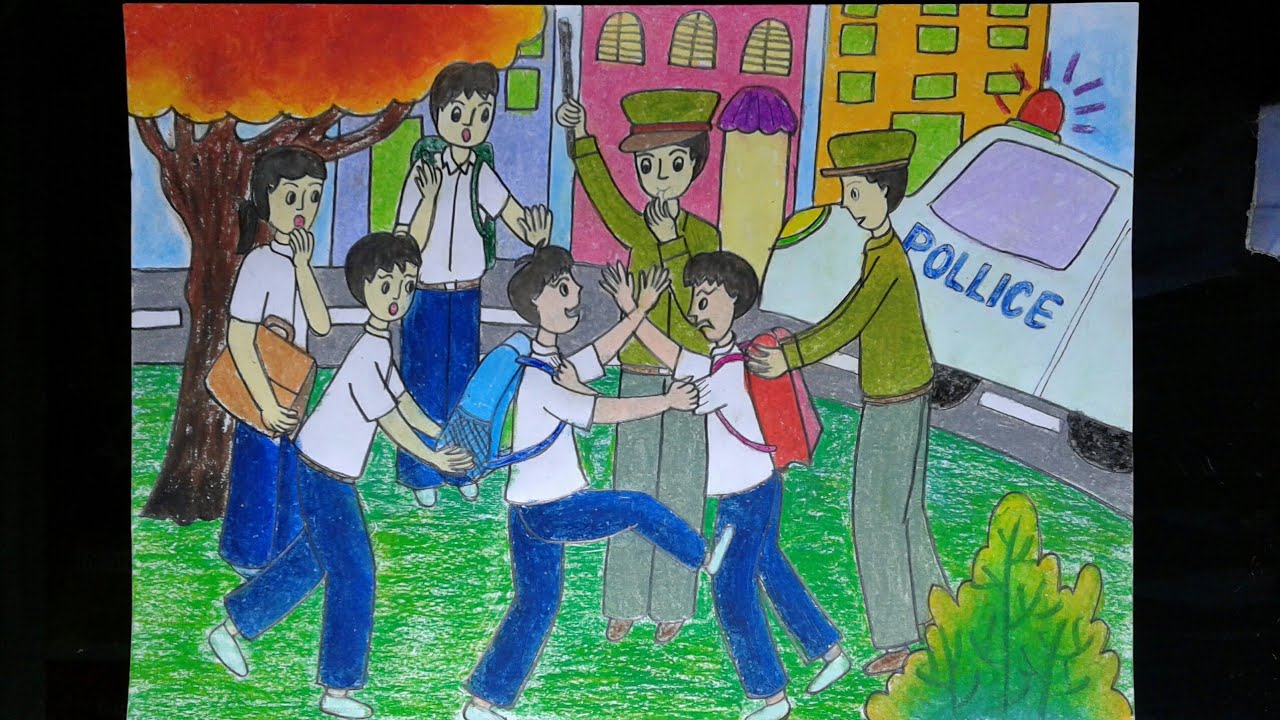 vẽ bạo lực học đường ( ngăn chặn nạn bạo lực học đường ) - YouTube