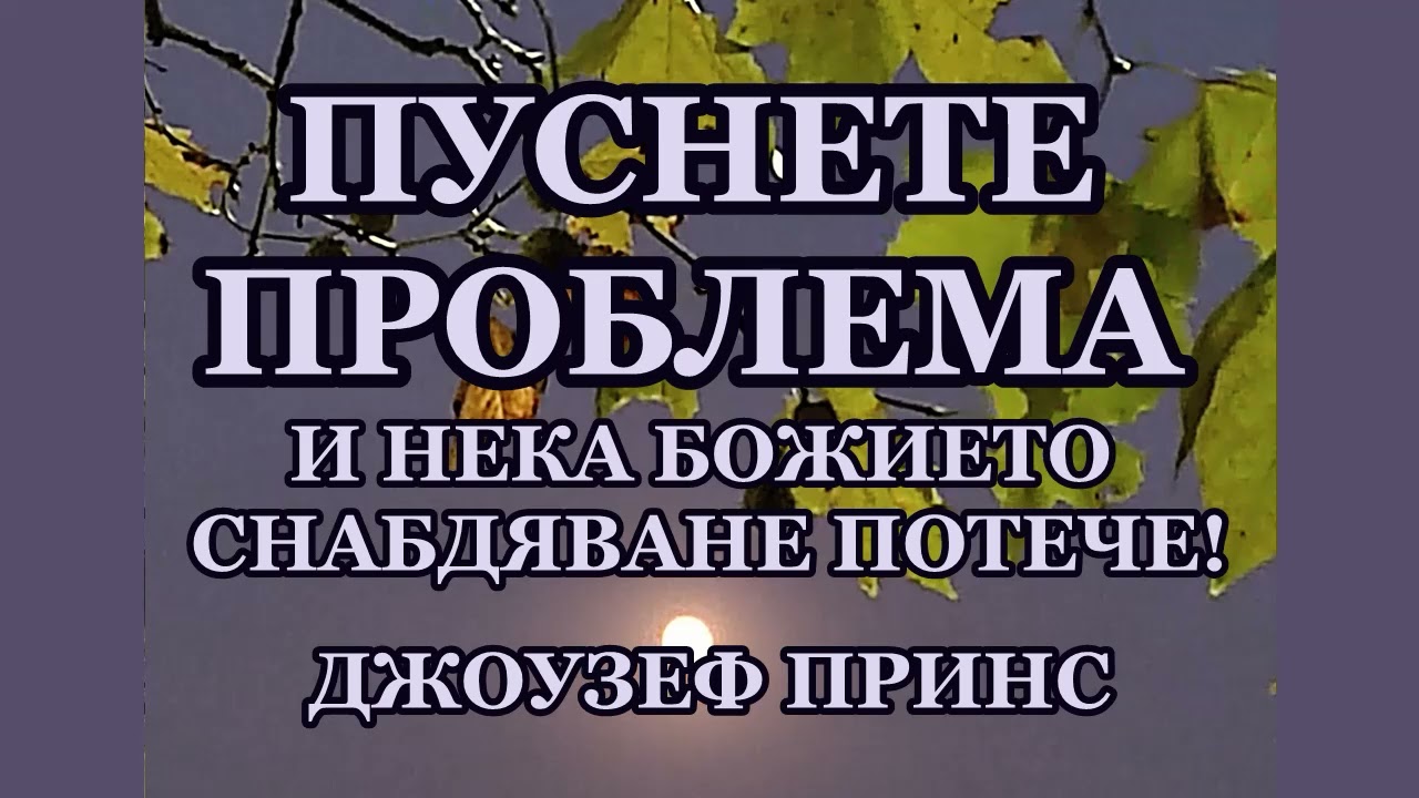 ПУСНИ ПРОБЛЕМА И НЕКА БОЖИЕТО СНАБДЯВАНЕ ПОТЕЧЕ - ПАСТОР ДЖОУЗЕФ ПРИНС #джоузефпринспреводи