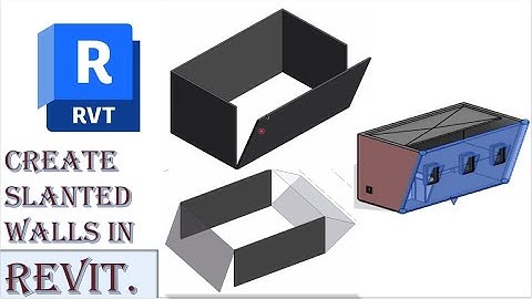 How To Create Slanted Walls In Revit |Step-by-Step Revit Architecture Tutorial