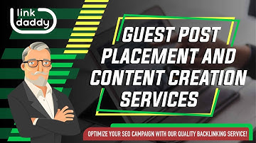 Guest Post Placement and Content Creation Services