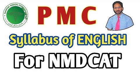 MDCAT Syllabus 2021 | How To Prepare English For NMDCAT | ETEA ENGLISH