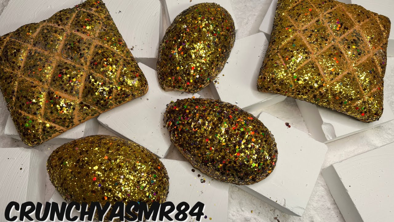 Golden Dragon Eggs & Quilted Pillow w/Fresh Blocks | Oddly Satisfying | ASMR | Sleep Aid