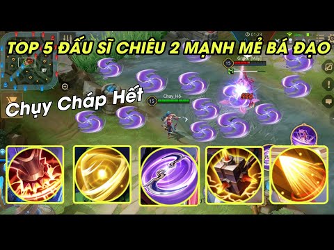 Thí Nghiệm Liên Quân: TOP 5 Tướng Đấu Sĩ Solo Kỹ Năng Skill 2 Mạnh | Nát Hết Team | POT