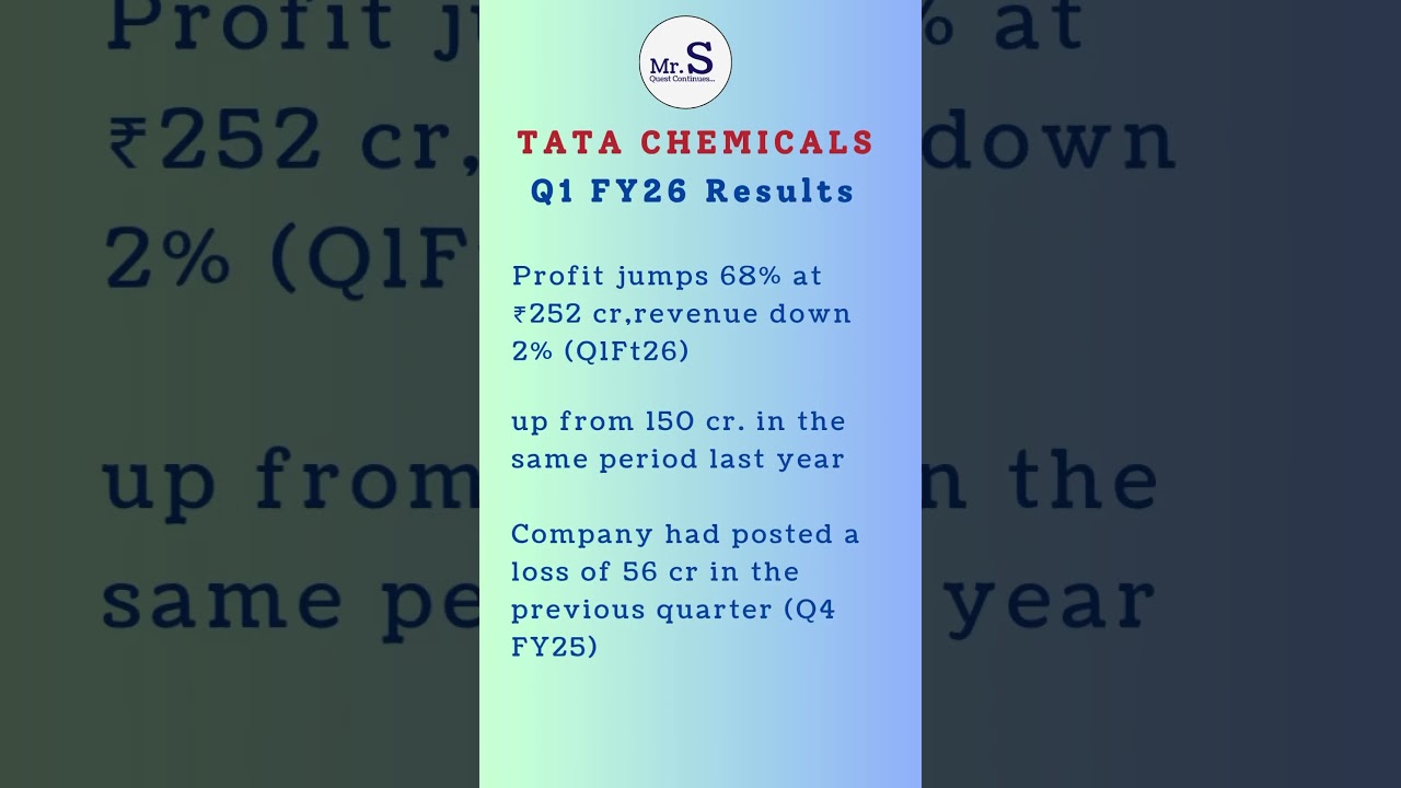 TATA Chemicals FY 26 Results || Stock Market || Business update