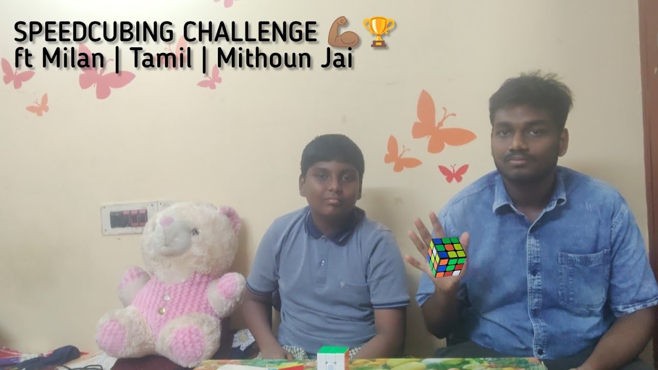 SPEEDCUBING CHALLENGE 💪🏽🏆 ft @Start_cubing_with_MJ | Mithoun Jai