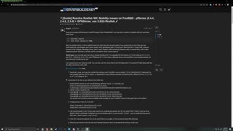 Use 2.5Gb NIC/Resolve Realtek NIC Stability Issues on FreeBSD - pfSense, OPNSense, FreeNAS, TrueNAS
