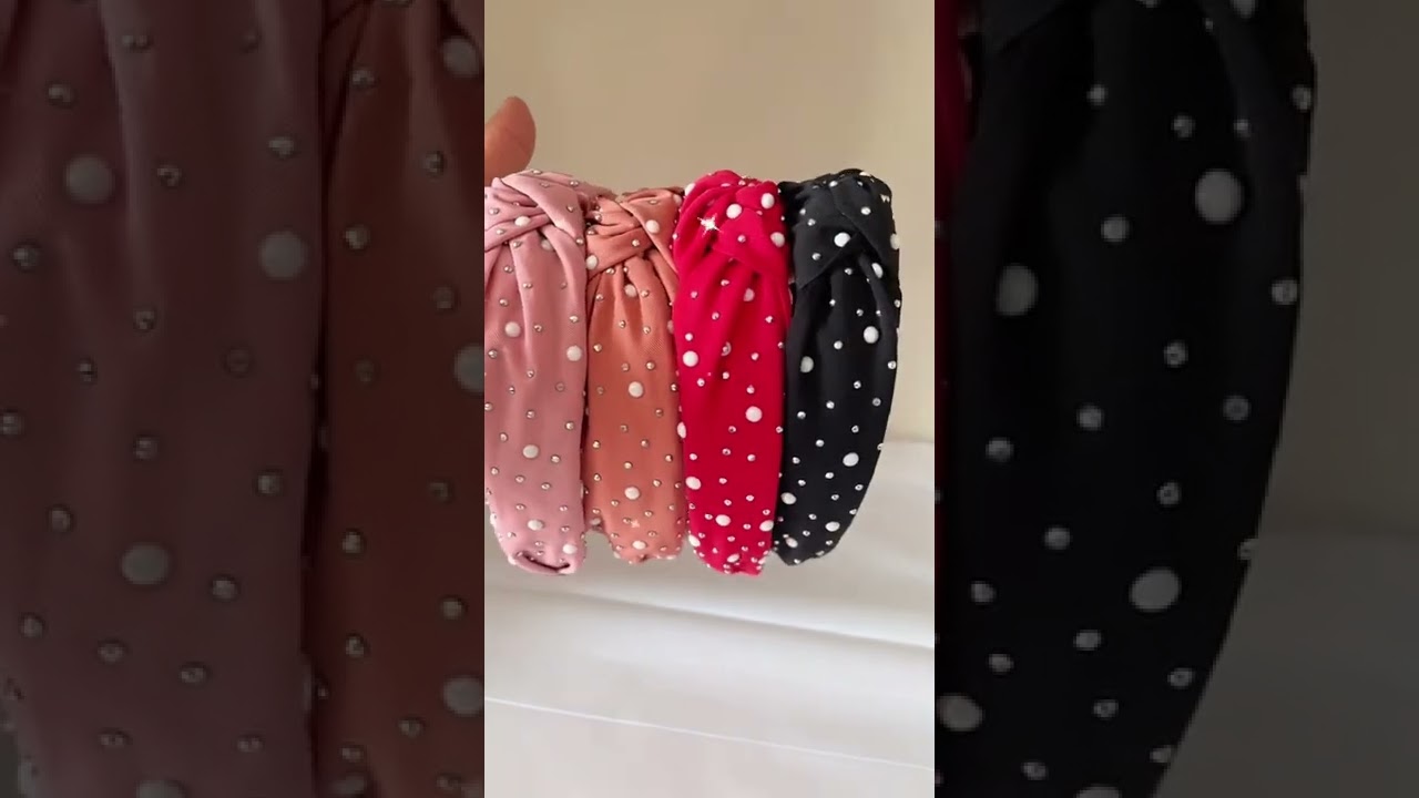 Twine and Love - Luna Jeweled Knot Headband - Lifestyle headwear and beaded accessories.