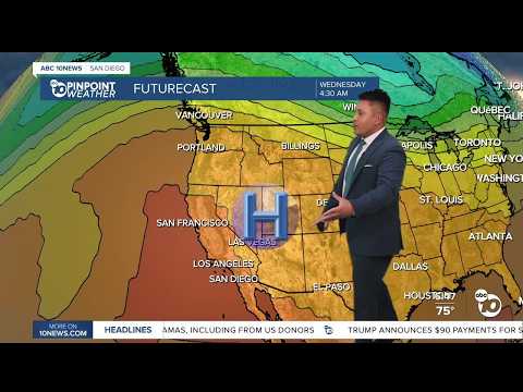 San Diego heat wave peaks Sunday as Santa Ana winds push temperatures toward triple digits