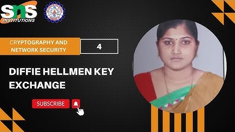 Diffie Hellmen Key exchange|SUGUNA.M|SNS INSTITUTIONS