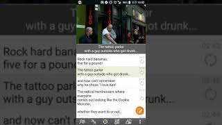 스마트폰 영어공부앱 미플레이어 무비를 사용하여 영어공부 하기 screenshot 1