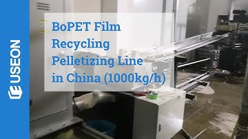 Counter-rotating Twin Screw Extruder: BOPET Film Recycling Pelletizing Line in China - USEON