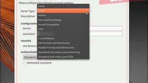 Set up your email in Ubuntu 10.10