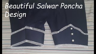 Beautiful Salwar Poncha Design | Stylish Salwar Mohri Design