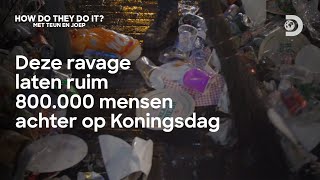 Hoe gaat de gemeente Amsterdam om met het afval op Koningsdag? - How Do They Do It? met Teun en Joep