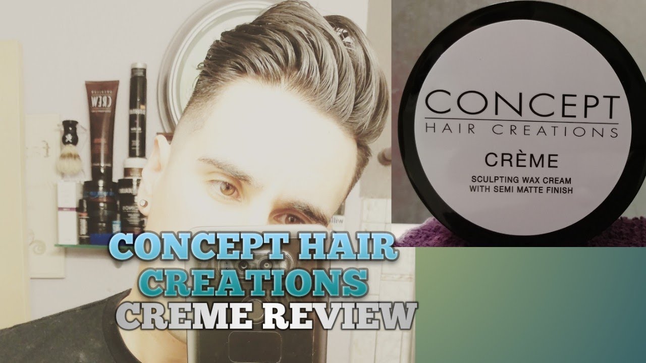 Concept Hair Creations Sculpting Wax Creme Review Youtube