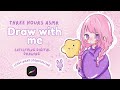 3 Hours of Relaxing ASMR Digital Drawing + Cosy Night Storytelling 🌙✨