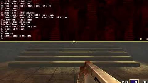 quake3 arena with cheats enabled.