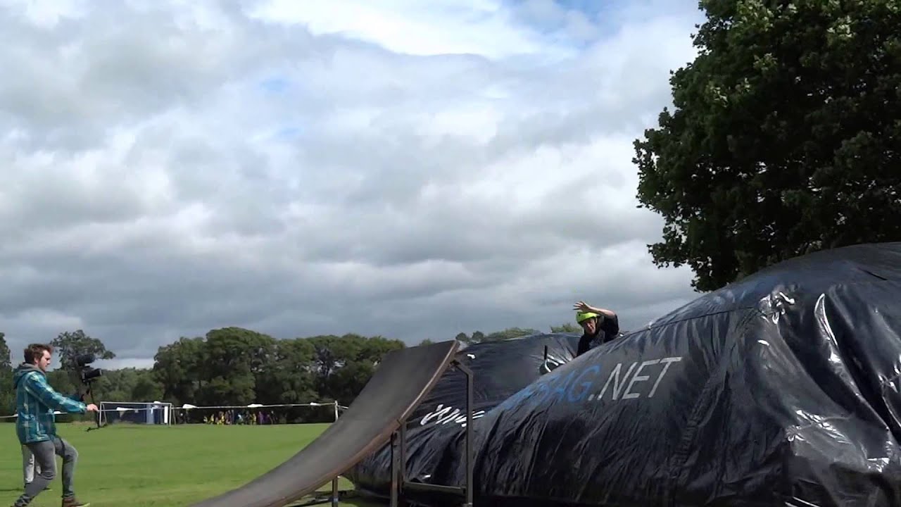 Bicycle Airbag Jump Coupar Angus Perthshire Scotland YouTube