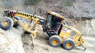 CAT 140M KAYA CANAVARI~ROCK MONSTER~DEVRİLEN AĞAÇ YOUMUZU KAPATTI-#grader #keşfet #nasılyapılır