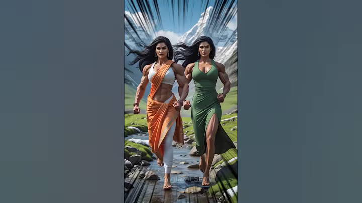 🇮🇳 India VS Pakistan 🇵🇰 Women running challenge 😱 #ai #india #pakistan #challenge #running #women