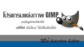 GIMP โปรแกรมแต่งภาพ.. ฟรี และ ดี #2.11 วิธีใช้ Selection Editor screenshot 4