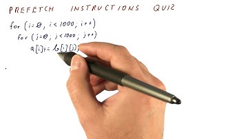 Prefetch Instructions Quiz - Georgia Tech - HPCA: Part 4