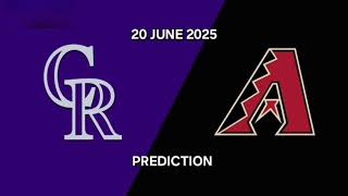 Colorado Rockies VS Arizona Diamondbacks | Baseball Prediction
