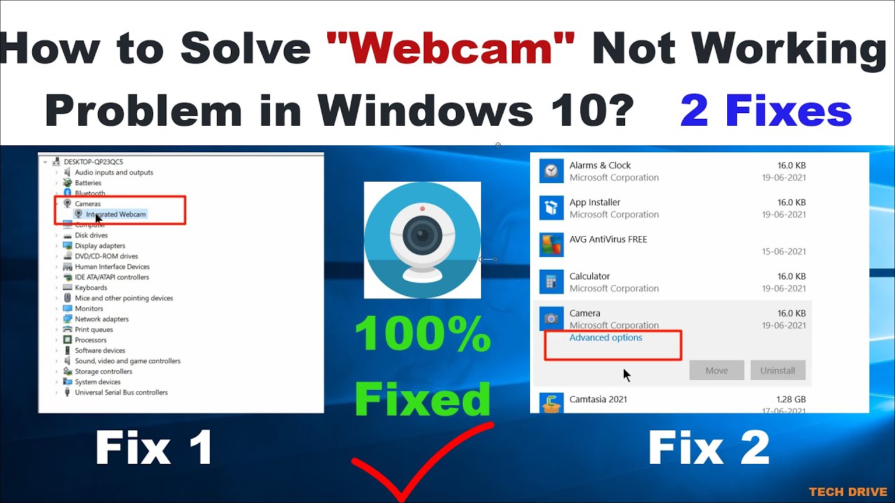 How to Fix Webcam Not Working Issue in Windows 10 || Not Responding ...