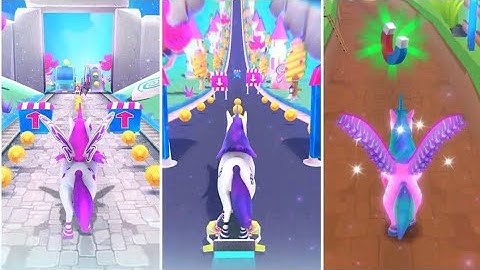 Magical Pony Run  Unicorn runner Gameplay Walkthrough | NEW UPDATE (Android, iOS)