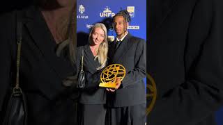 Dembele roasts Vitinha to death after winning the French League's best player award 😳😂