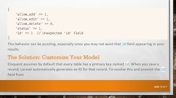 How to Remove the id Field Returned by Laravel 7.14 Eloquent?
