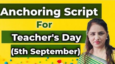 Complete Anchoring Script for 