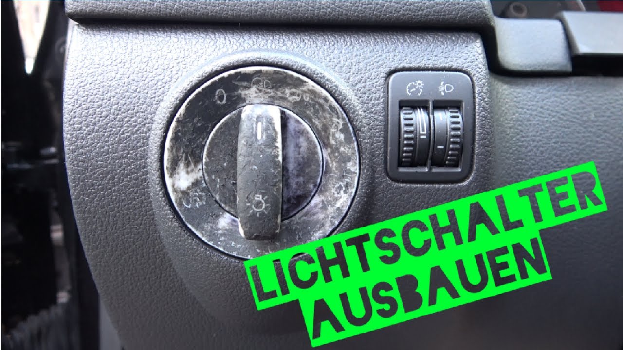 Audi Volkswagen Skoda Mehrfachschalter Lichtschalter Ausbauen A6 A4 Passat  Golf Video