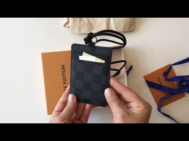 Unboxing and Review Of New Louis Vuitton ID Card Holder Black Damier 