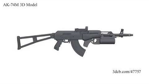 AK-74M 3D Model