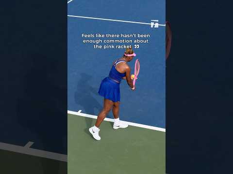 Serena’s pink racket is EVERYTHING 💕✨