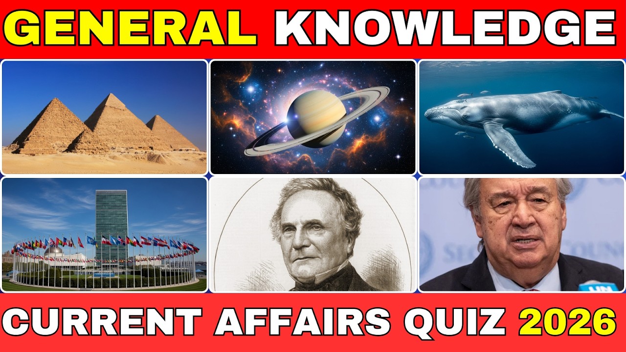 General Knowledge Current Affairs Quiz 2026 | 🌐 Test Your GK with ...