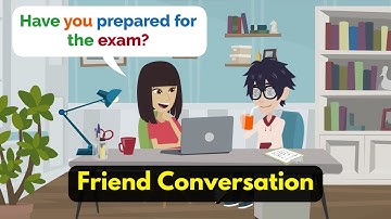 English Conversation Between Two Friends: Talking about Exams | 📚 Learn English