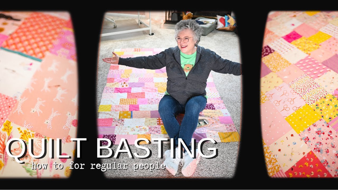 This is the #1 basting method for quilts. (Say GOODBYE to pins