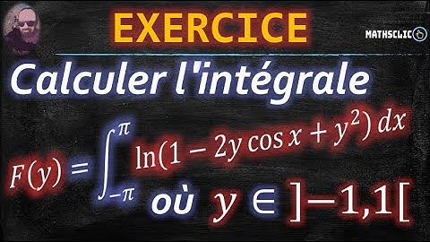 🔴MATHSCLIC EXERCICE POST BAC | CALCUL INTÉGRALE | DÉRIVATION SOUS LE SIGNE DE L